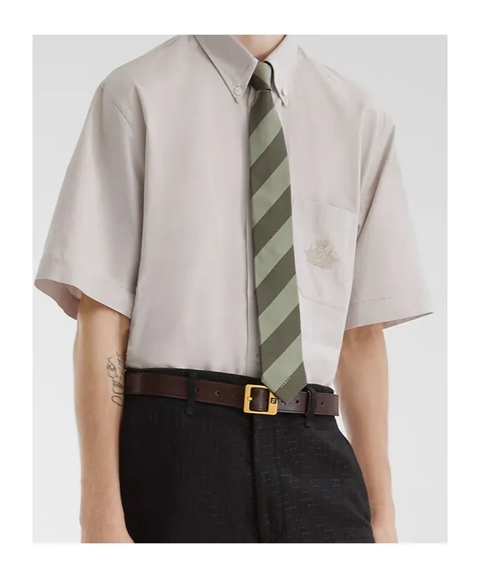 Logo Embroidered Short Sleeved Shirt