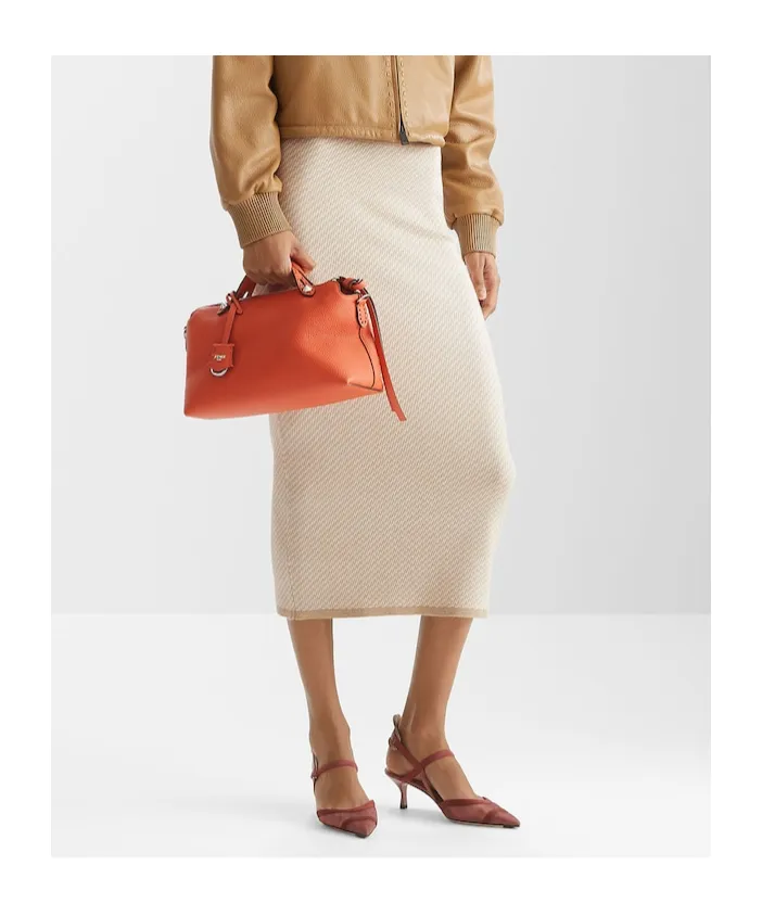 Textured Midi Skirt