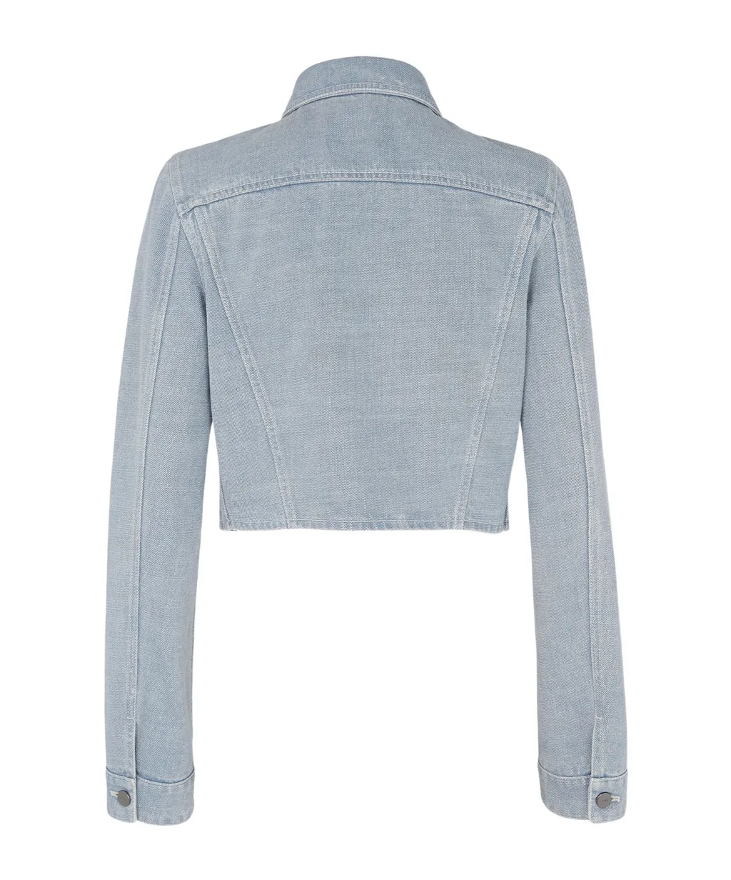 Logo Detailed Denim Jacket