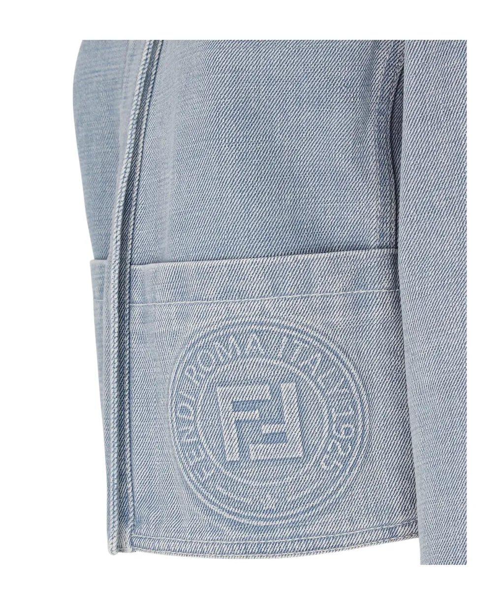 Logo Detailed Denim Jacket