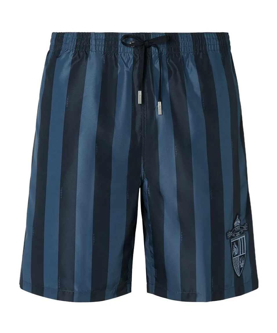 Striped Drawstring Swim Shorts