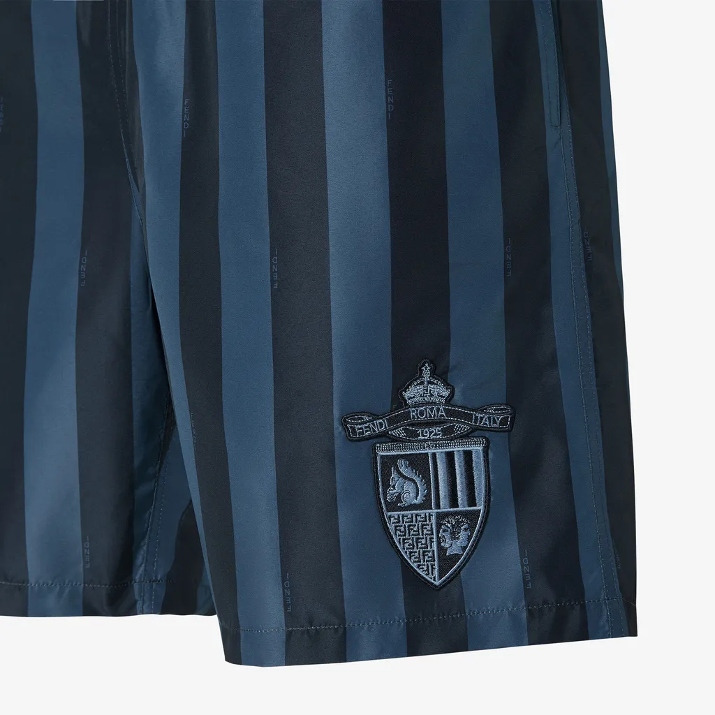 Striped Drawstring Swim Shorts