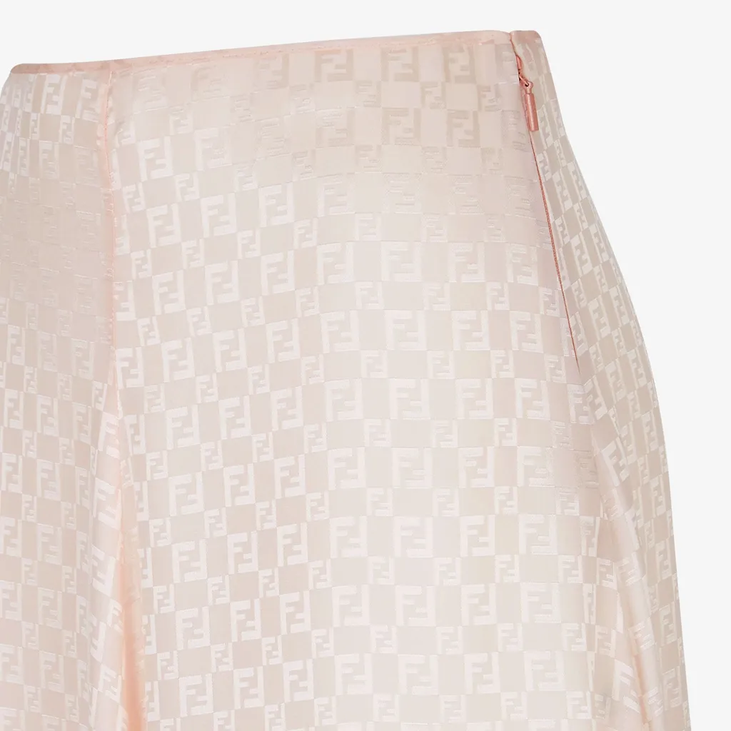 Ff Printed Flared Midi Skirt