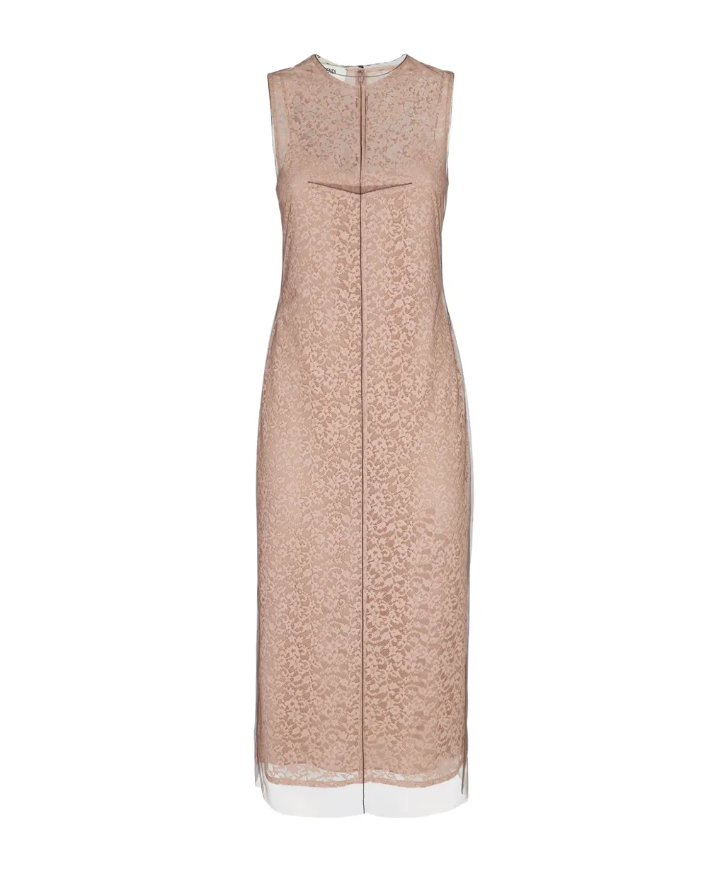 Floral Lace Detailed Sleeveless Dress
