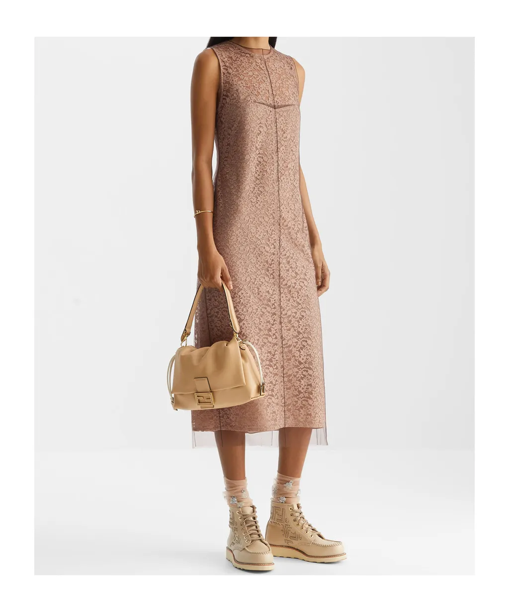 Floral Lace Detailed Sleeveless Dress