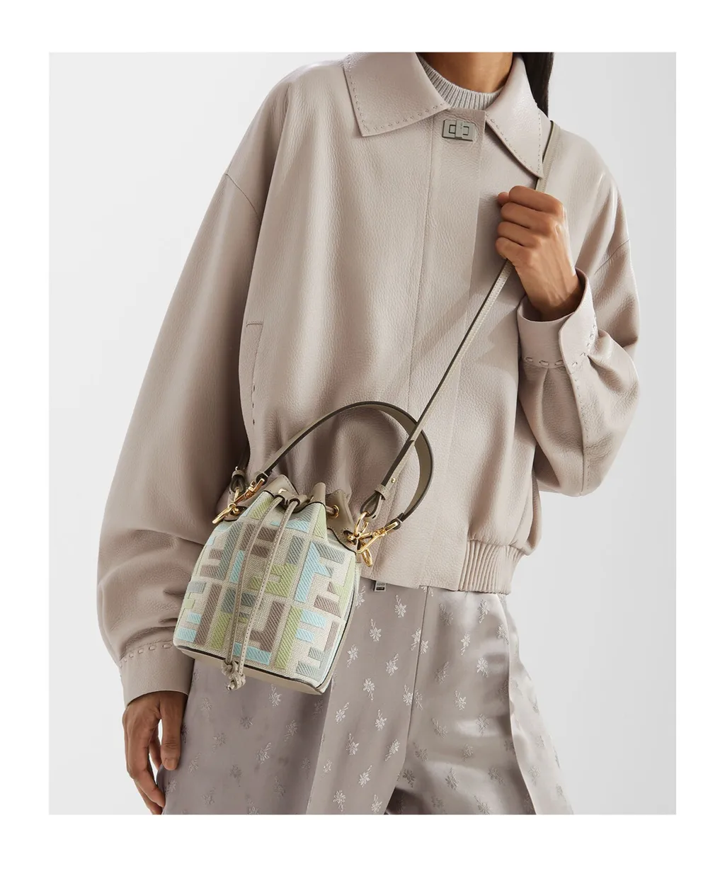 Mon Tresor Drawstring Bucket Bag