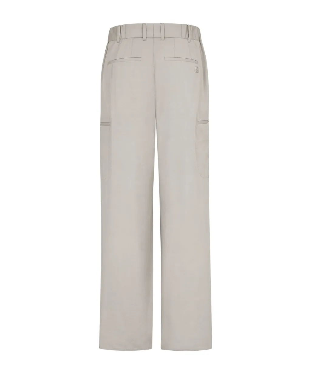 Straight-Leg Cargo Trousers