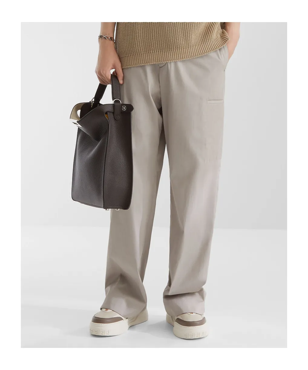 Straight-Leg Cargo Trousers