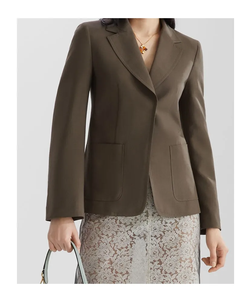 Single-Breasted Tailored Blazer