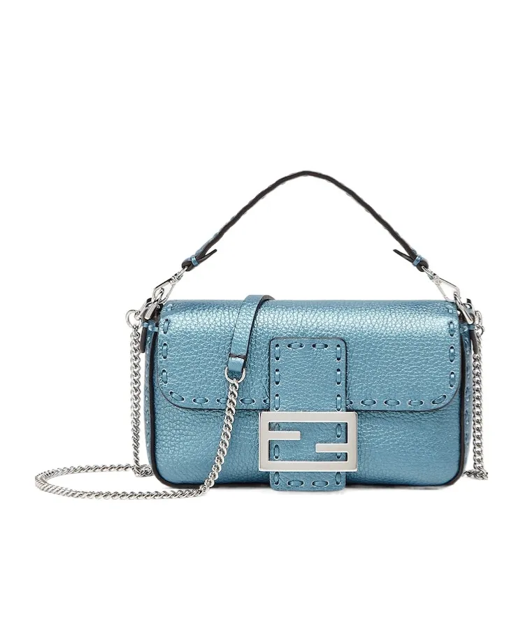 Metallic Blue Selleria Bag