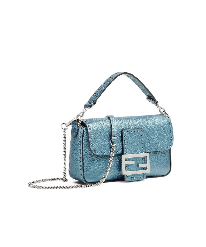 Metallic Blue Selleria Bag