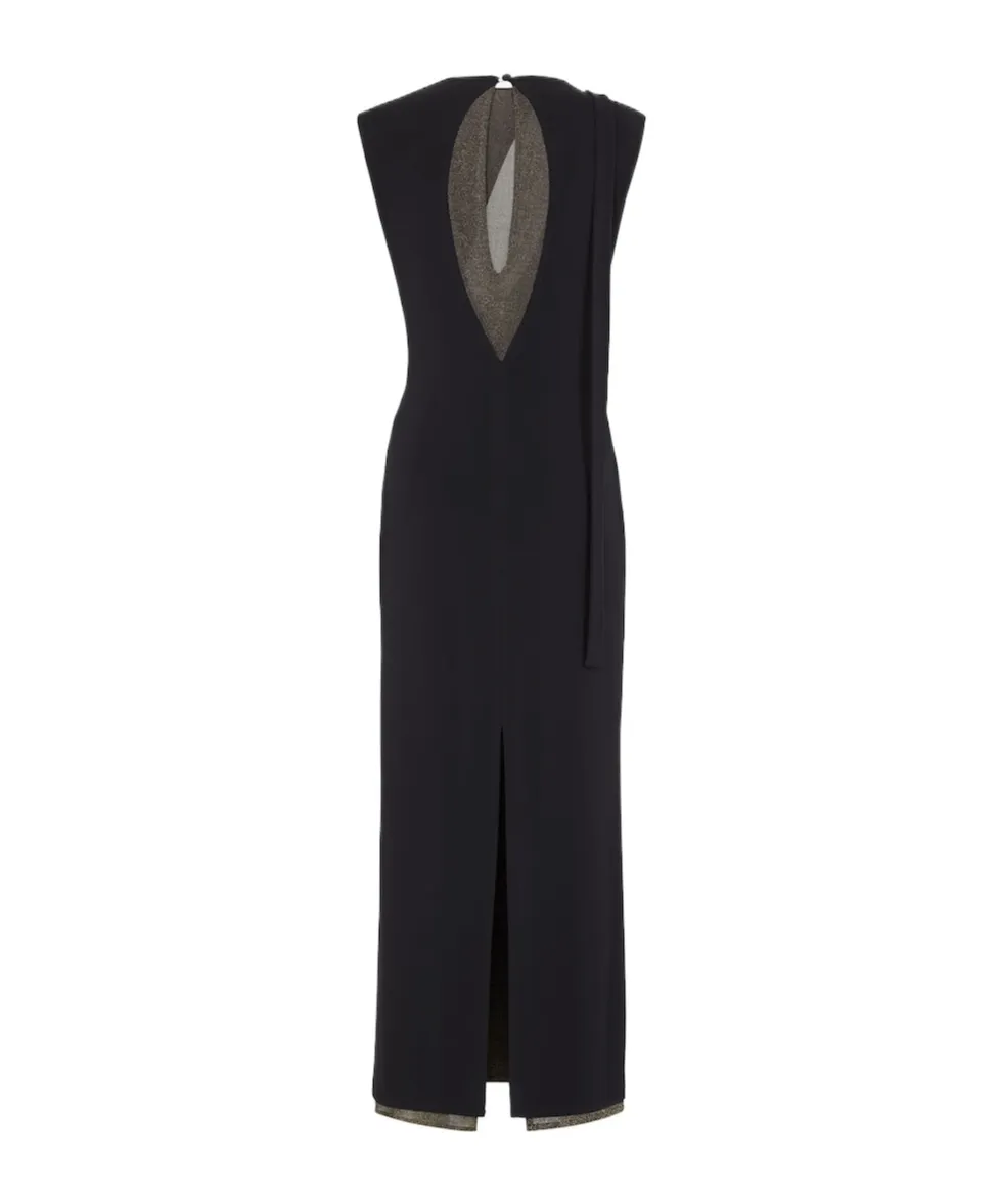 Cut-Out Detailed Sleeveless Midi Dress
