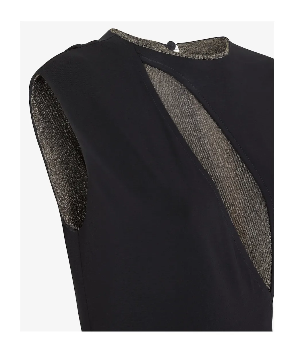 Cut-Out Detailed Sleeveless Midi Dress