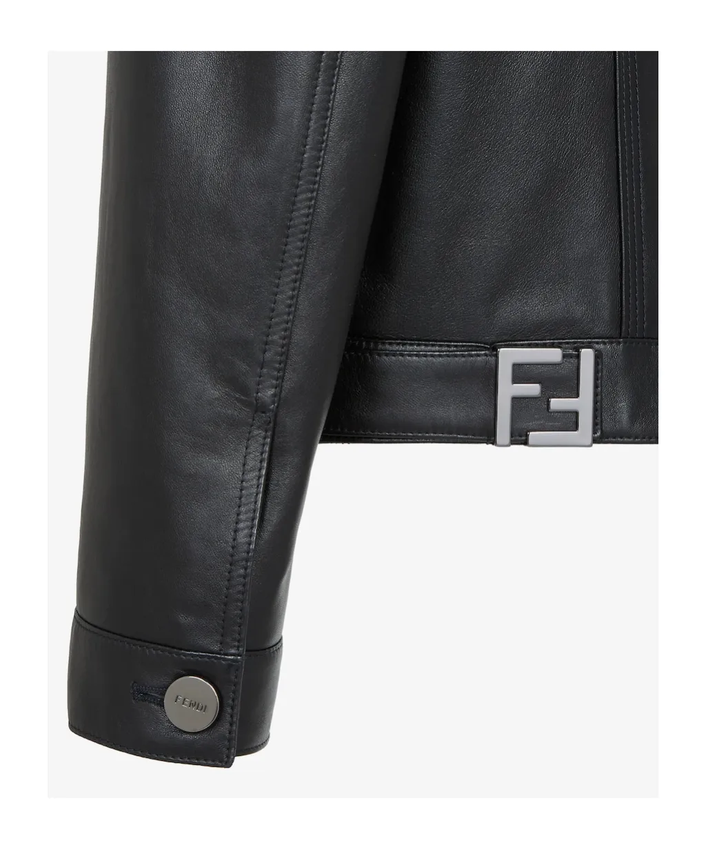 Fabiana Filippi Long Sleeved Leather Jacket