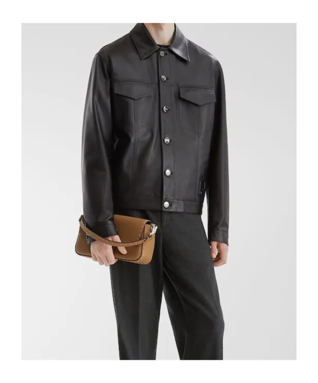 Fabiana Filippi Long Sleeved Leather Jacket