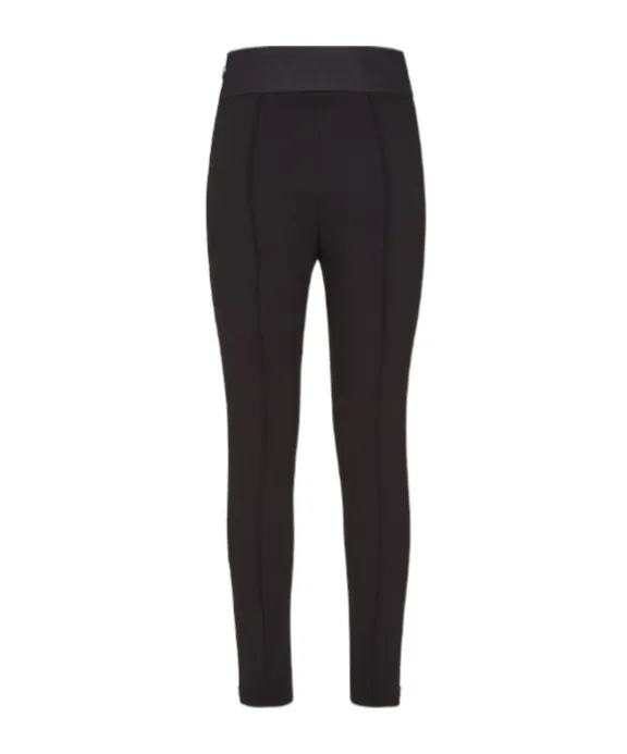 Pleated Detail Skinny-Cut Leggings