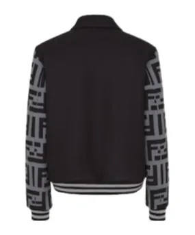 Logo Detailed Bomber Jacket