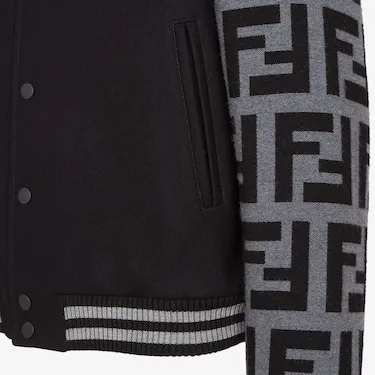 Logo Detailed Bomber Jacket