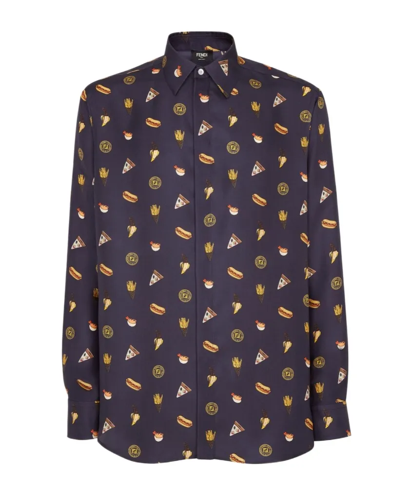 Fendilicious Printed Silk Shirt