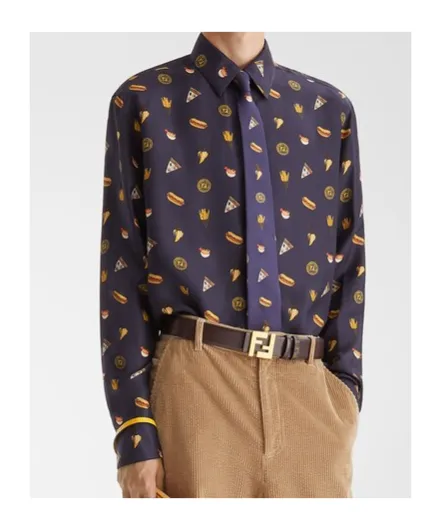 Fendilicious Printed Silk Shirt