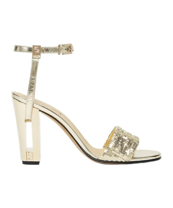 Delfina Ff Sequin-Embellished Sandals