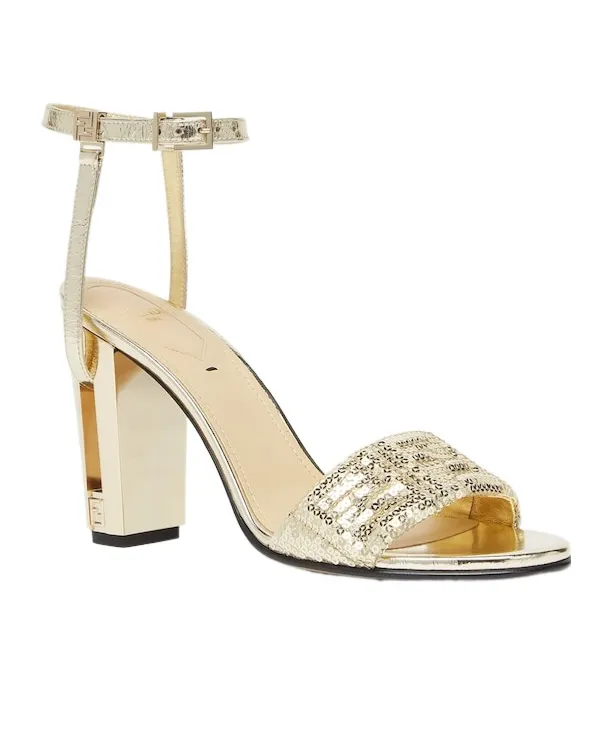 Delfina Ff Sequin-Embellished Sandals