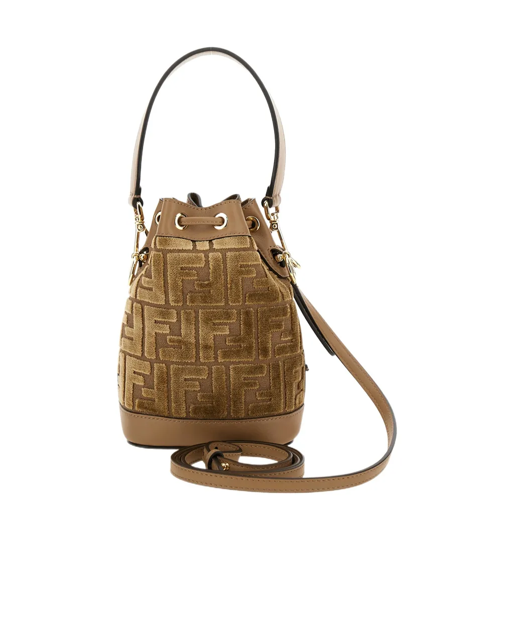 Mon Tresor Logo Detailed Bucket Bag