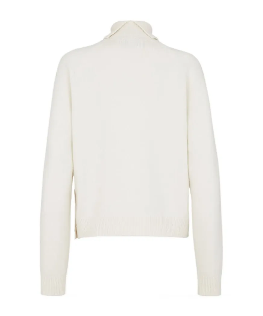 Turtleneck Knit Long-Sleeve Sweater