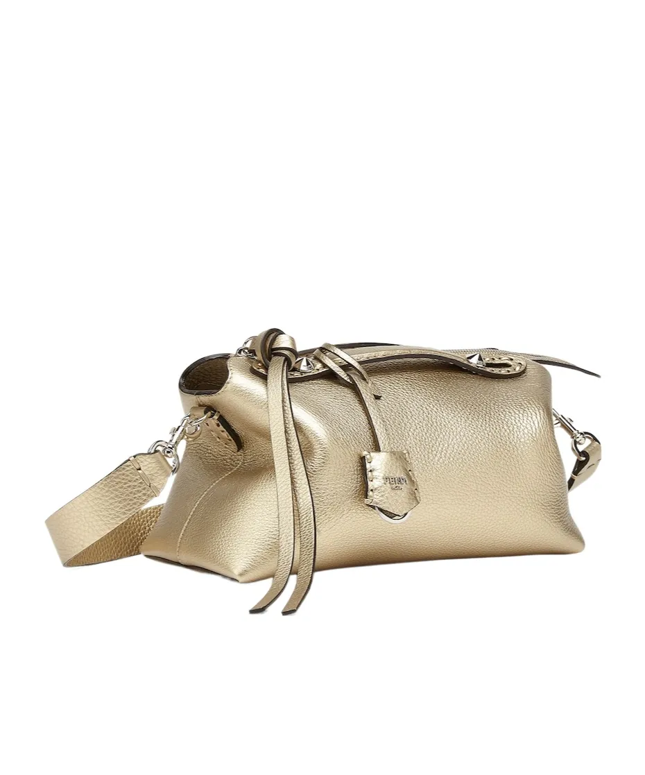 Champagne-Coloured Selleria Bag With 192 Hand-Sewn Topstitches