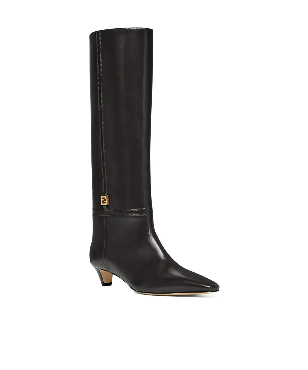 Ffold Low Heeled Boots