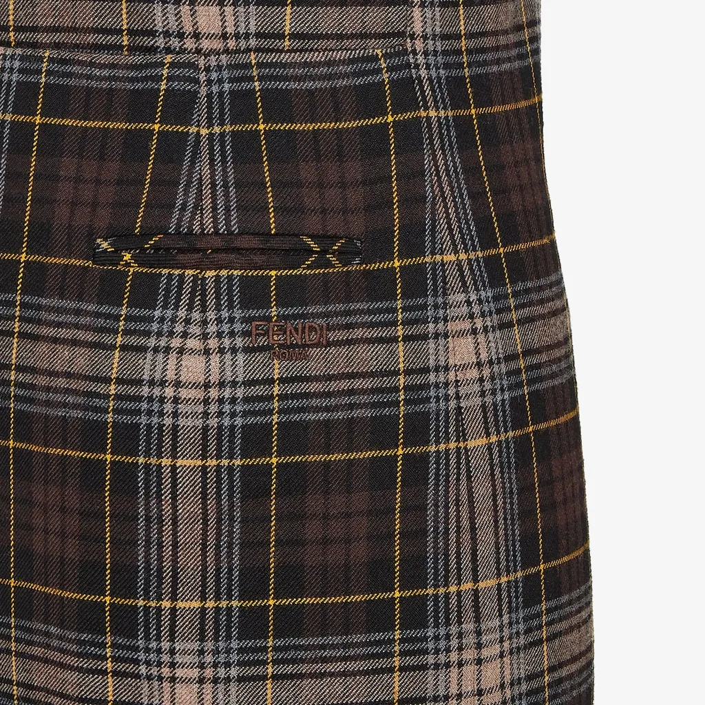 Tartan Sleeveless Mini Dress