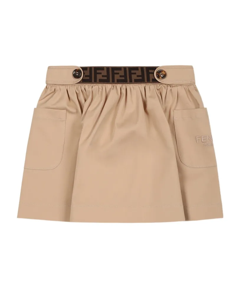 Logo-Waistband Skirt