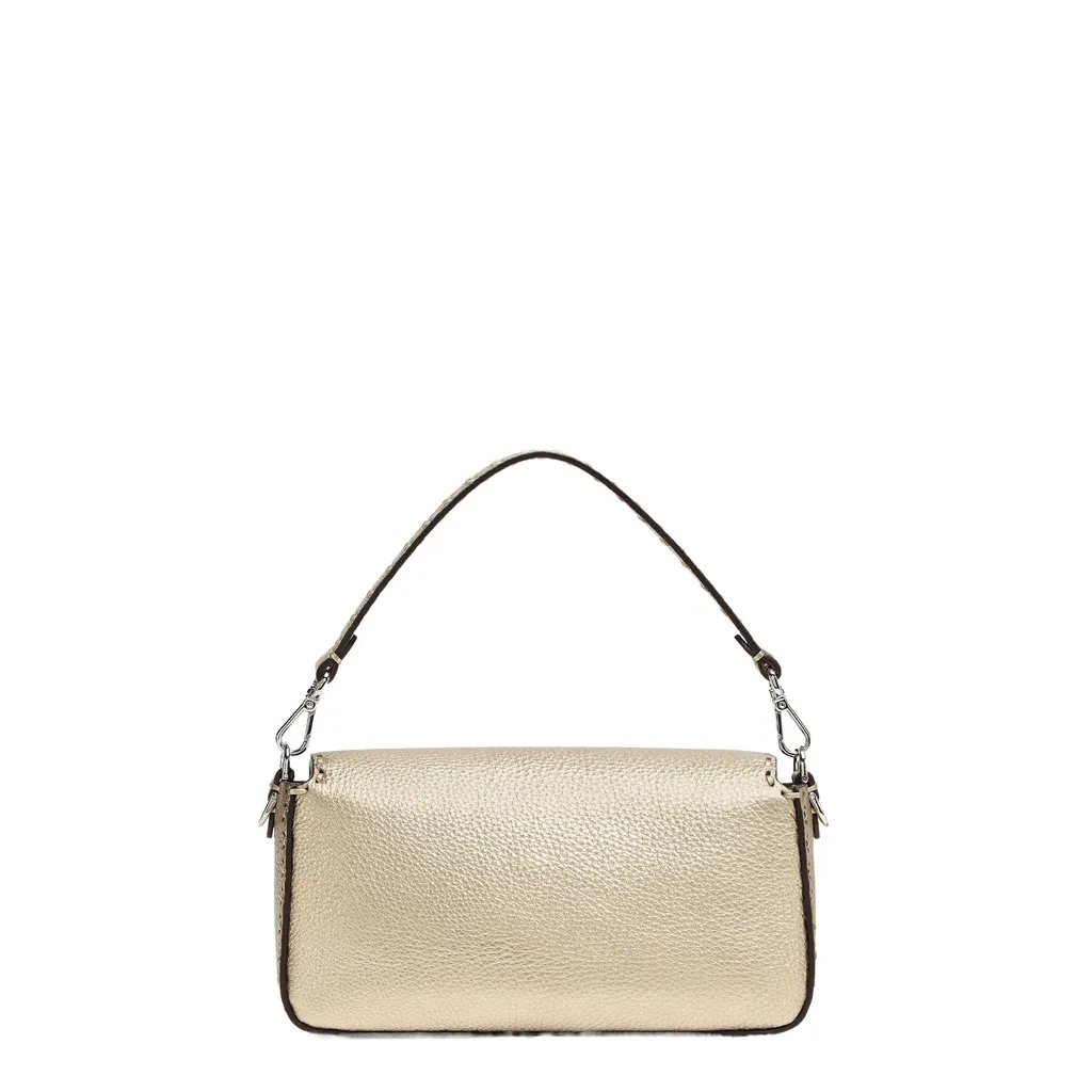 Topstitches Ff Buckled Baguette Bag