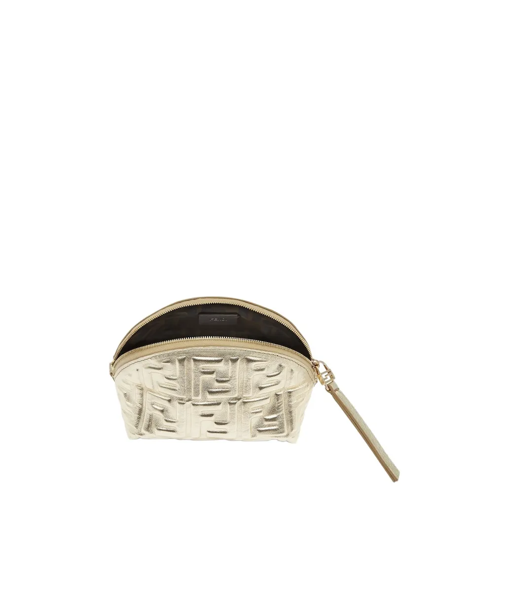 Baguette Monogrammed Metallic Small Toiletry Case