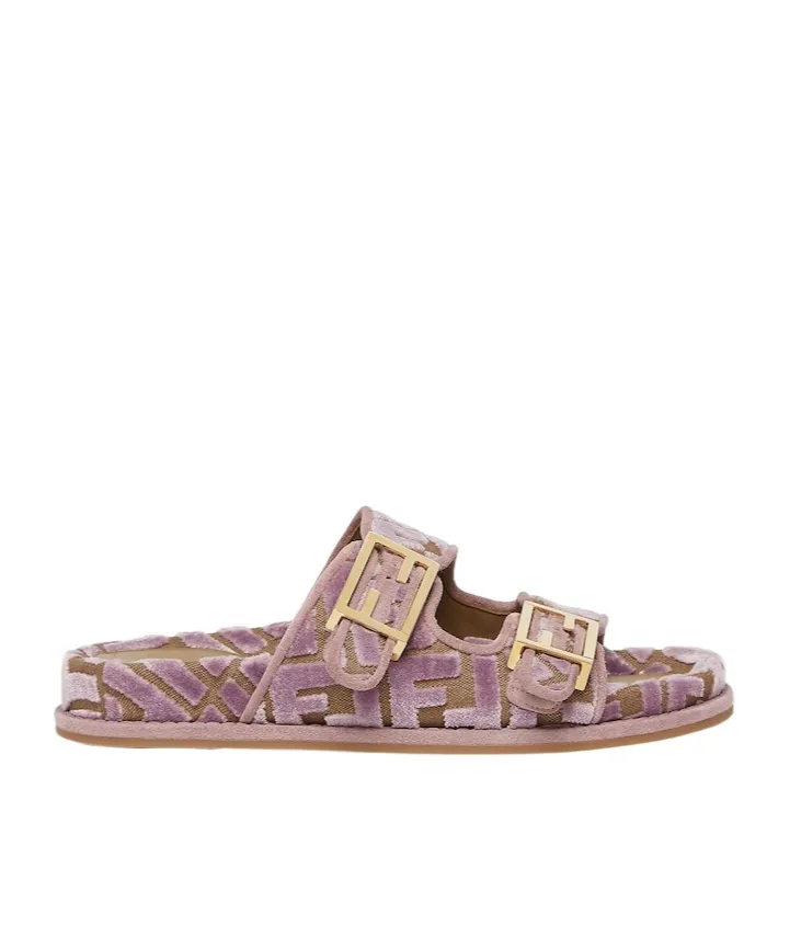 Ff Jacquard Slip-On Slides