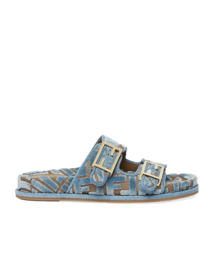 Ff Jacquard Slip-On Slides