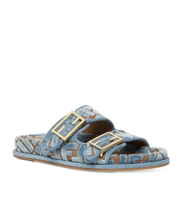 Ff Jacquard Slip-On Slides