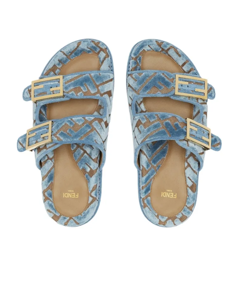Ff Jacquard Slip-On Slides