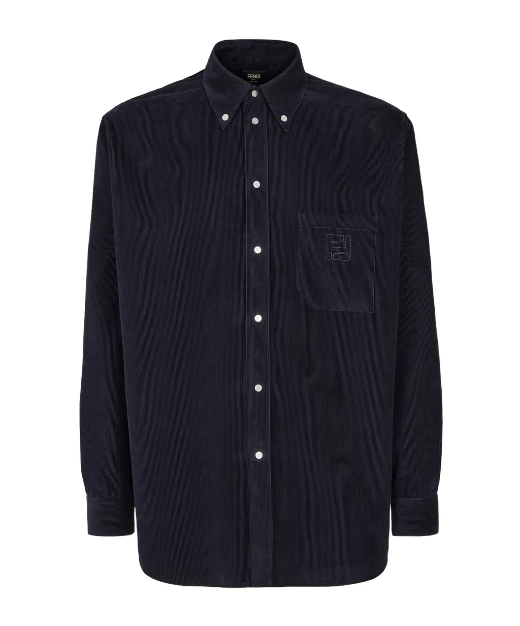 Ff Embroidered Corduroy Shirt