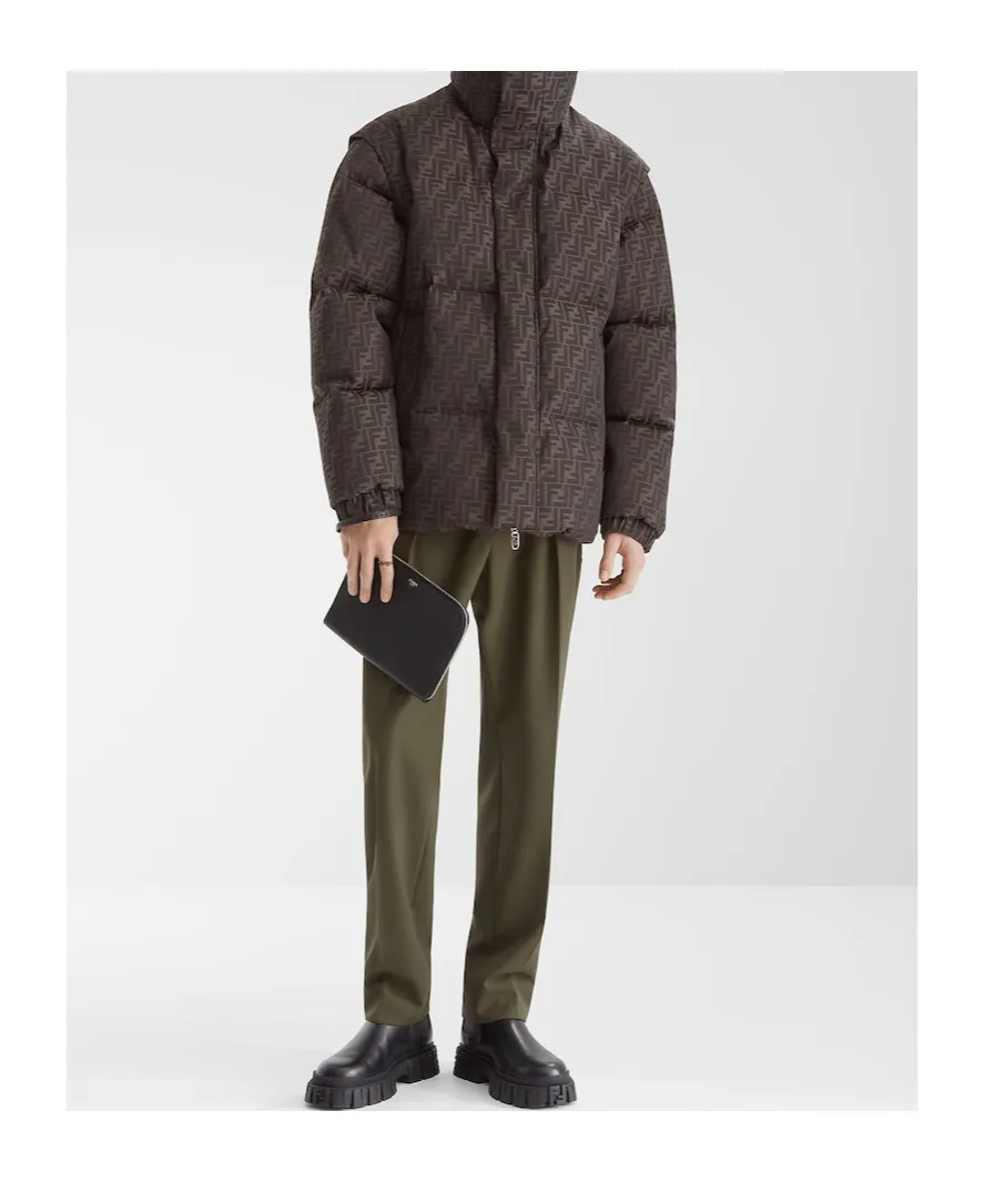 Ff Jacquard Puffer Jacket
