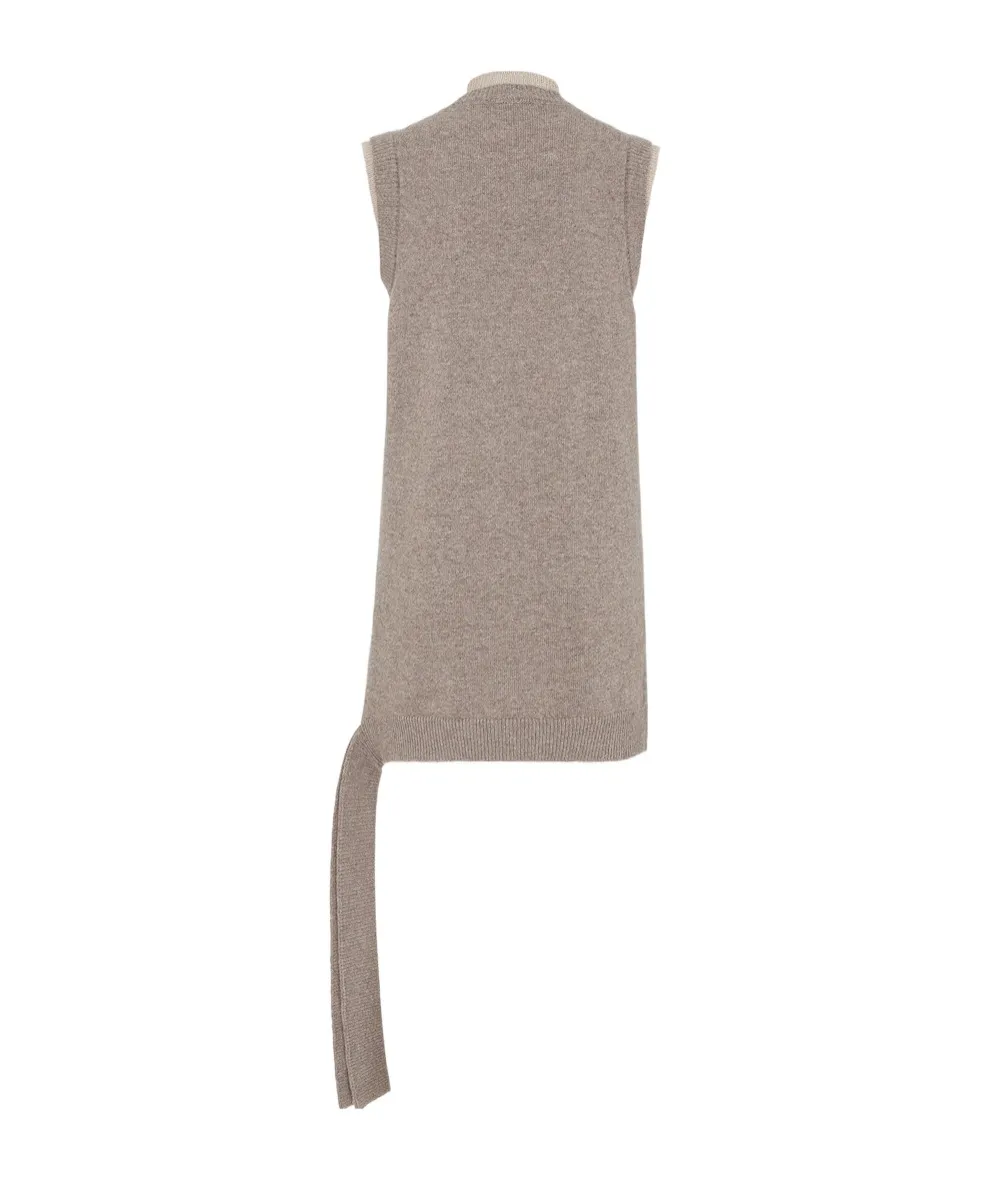 Logo Intarsia-Knit Sleeveless Mini Dress