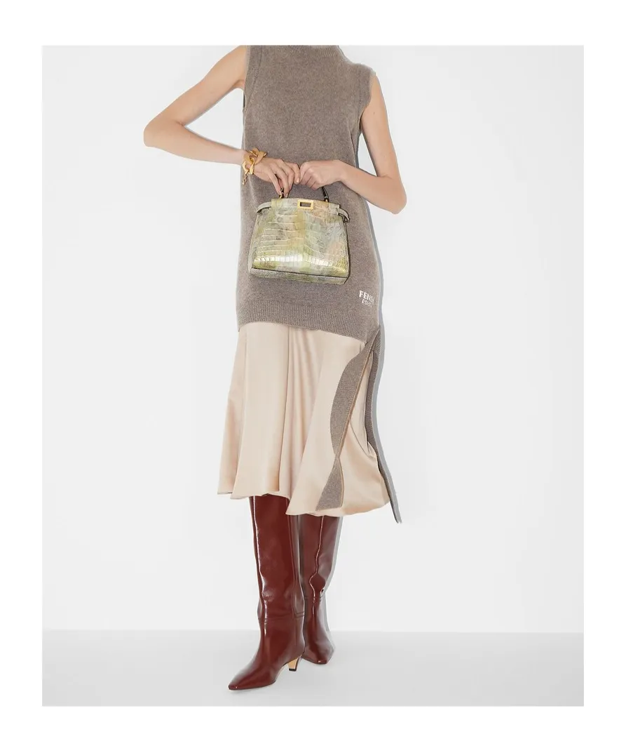 Logo Intarsia-Knit Sleeveless Mini Dress