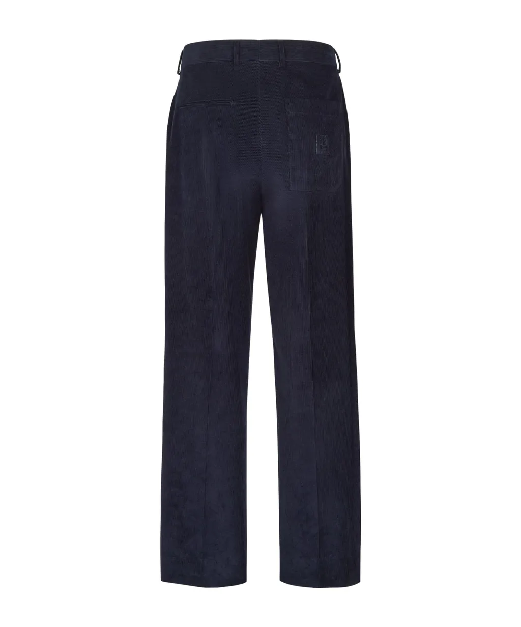 Corduroy Straight-Leg Trousers