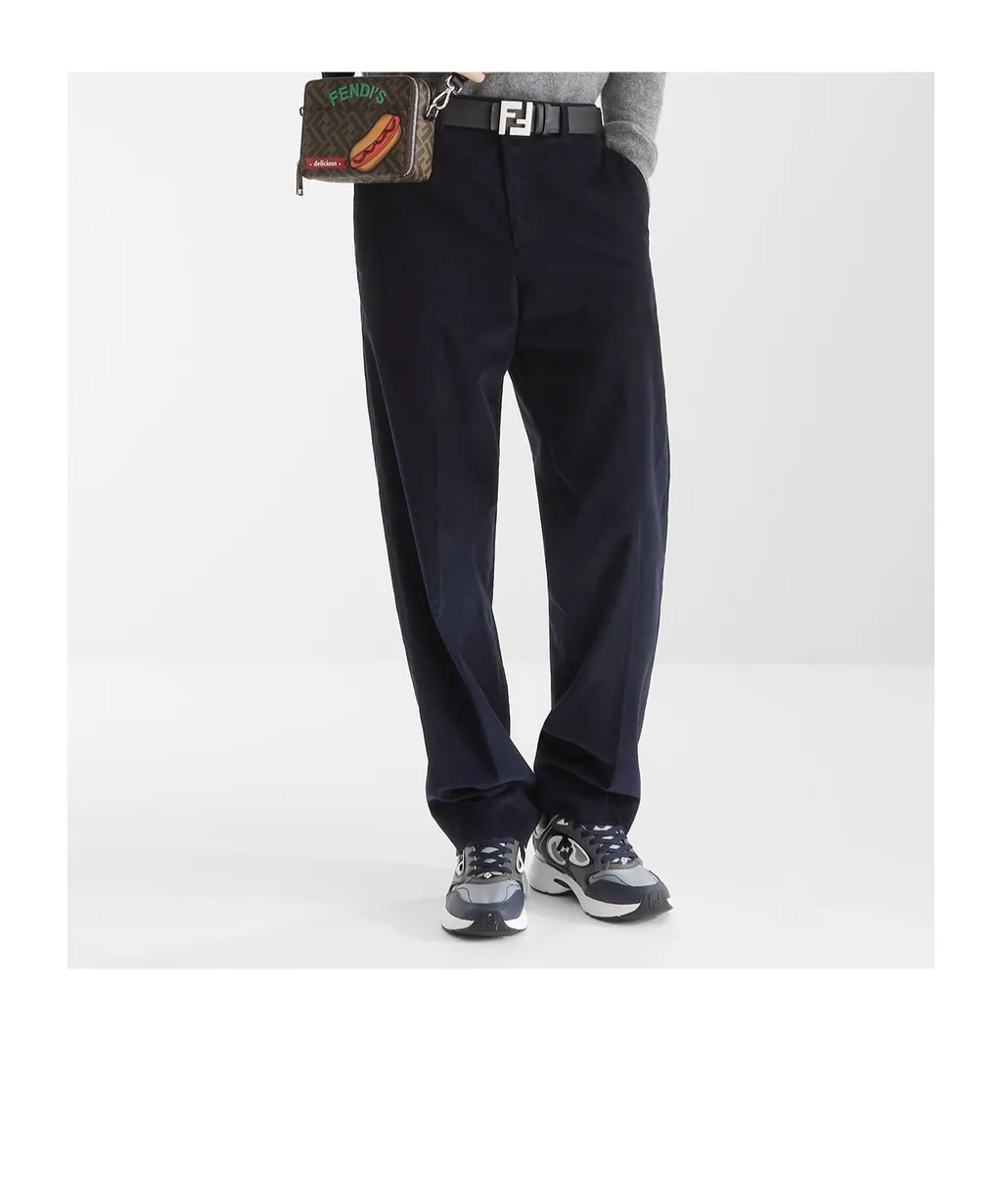 Corduroy Straight-Leg Trousers
