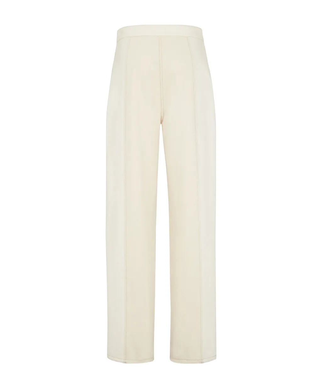 Roma Logo Embroidered Straight-Leg Jeans
