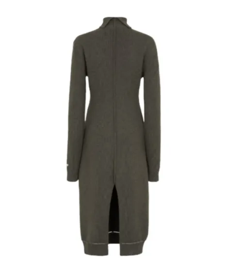 Turtleneck Long-Sleeve Dress