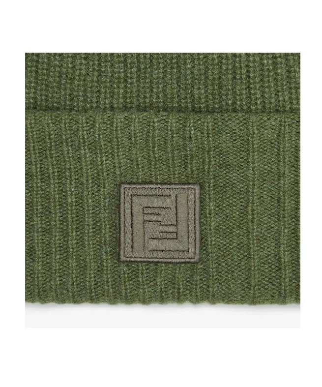 Logo Patch Ribbed Beanie