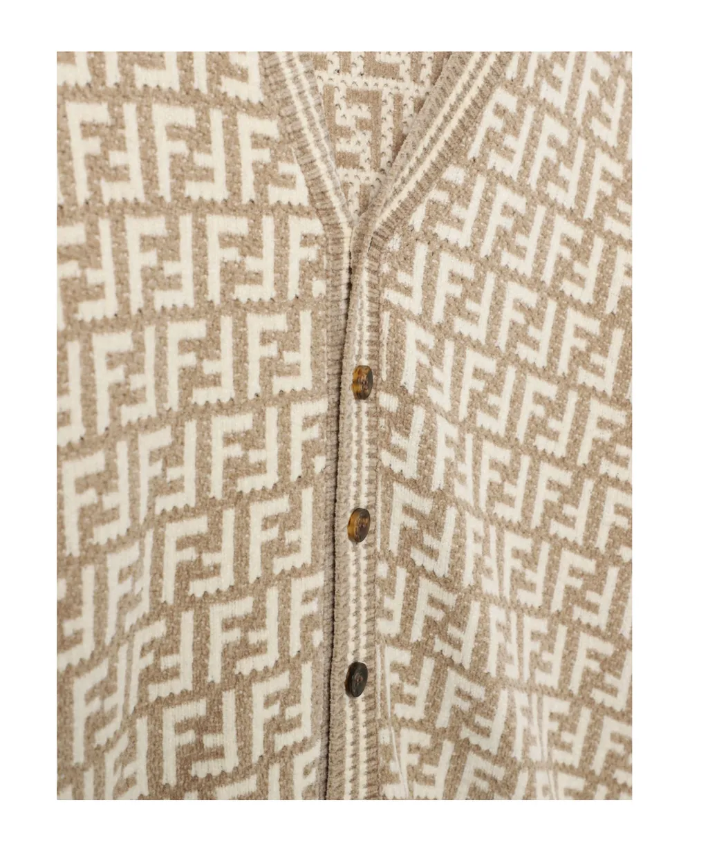 Ff Intarsia Cardigan