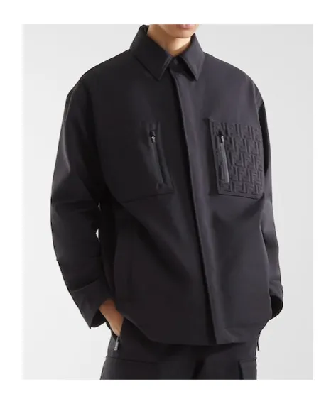 Ff Motif Ski Shirt Jacket