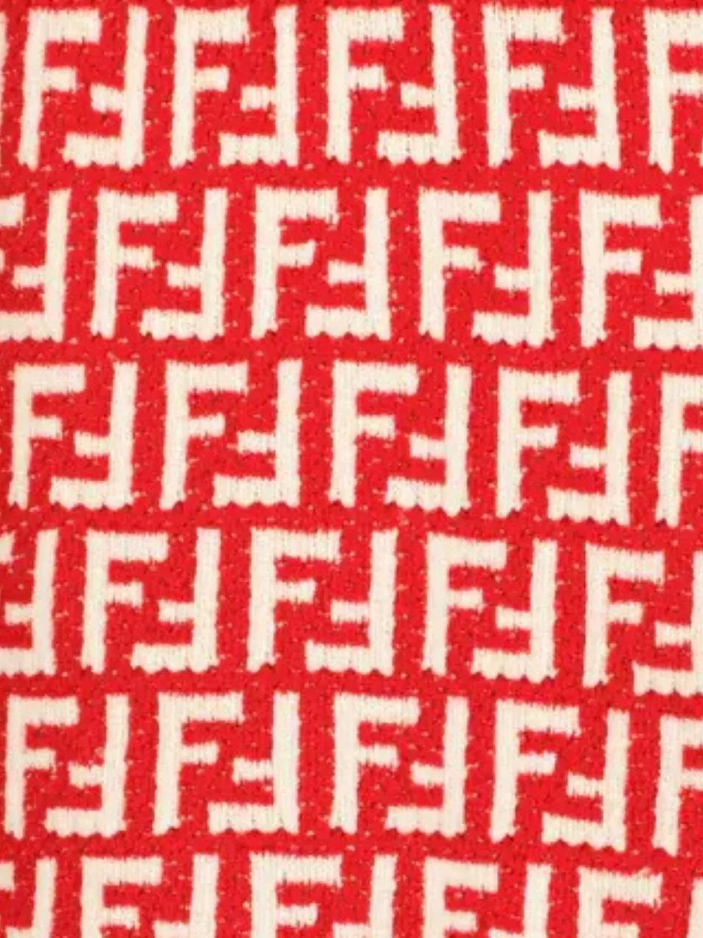 All-Over Ff Motif Intarsia Skirt